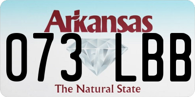 AR license plate 073LBB