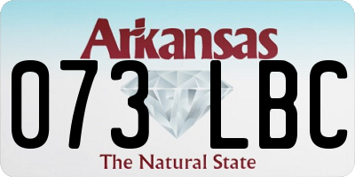 AR license plate 073LBC