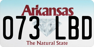 AR license plate 073LBD