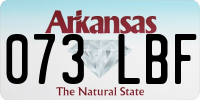 AR license plate 073LBF
