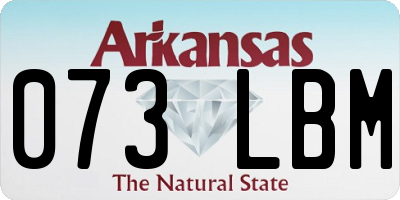 AR license plate 073LBM