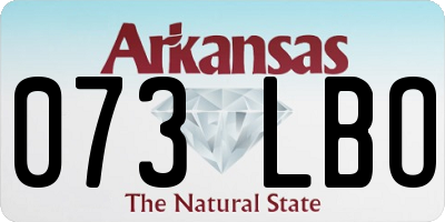 AR license plate 073LBO