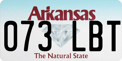 AR license plate 073LBT