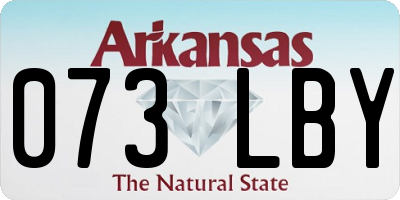 AR license plate 073LBY