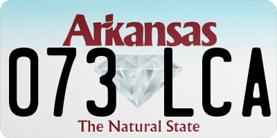 AR license plate 073LCA