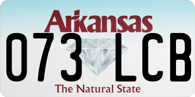 AR license plate 073LCB