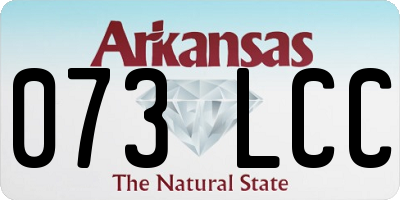 AR license plate 073LCC