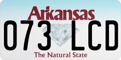 AR license plate 073LCD