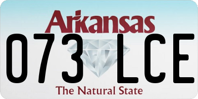 AR license plate 073LCE