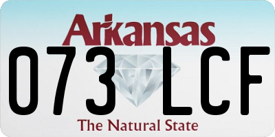 AR license plate 073LCF