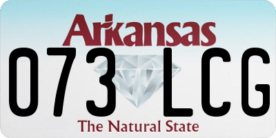 AR license plate 073LCG