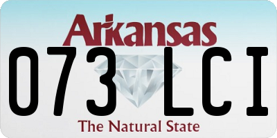 AR license plate 073LCI