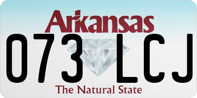 AR license plate 073LCJ