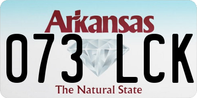 AR license plate 073LCK