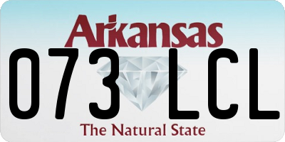 AR license plate 073LCL