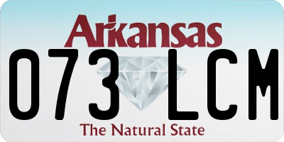 AR license plate 073LCM