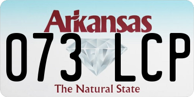 AR license plate 073LCP
