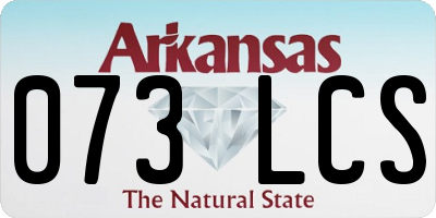 AR license plate 073LCS