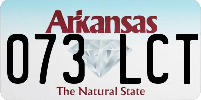 AR license plate 073LCT