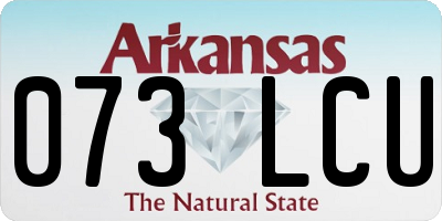 AR license plate 073LCU