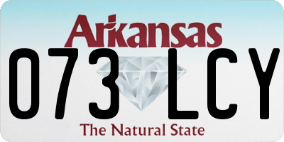 AR license plate 073LCY