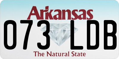 AR license plate 073LDB