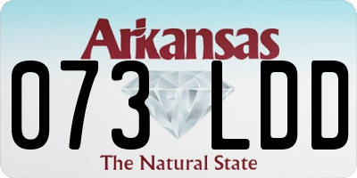 AR license plate 073LDD