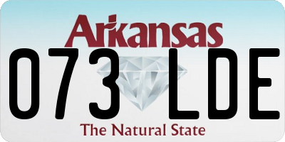 AR license plate 073LDE