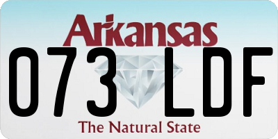 AR license plate 073LDF
