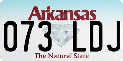 AR license plate 073LDJ