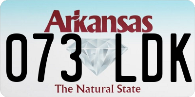 AR license plate 073LDK