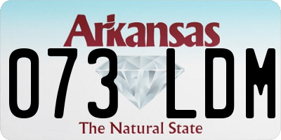 AR license plate 073LDM