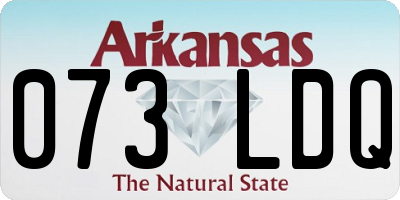AR license plate 073LDQ