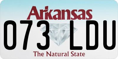 AR license plate 073LDU