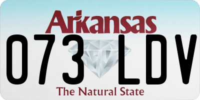 AR license plate 073LDV