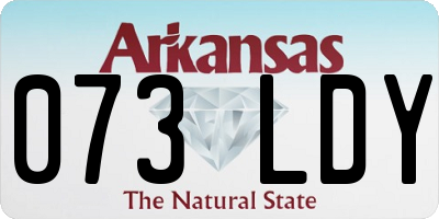 AR license plate 073LDY