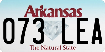 AR license plate 073LEA