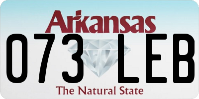 AR license plate 073LEB