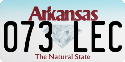 AR license plate 073LEC
