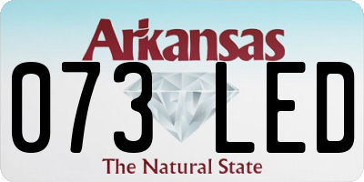 AR license plate 073LED