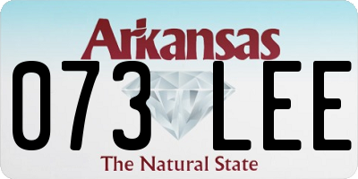AR license plate 073LEE