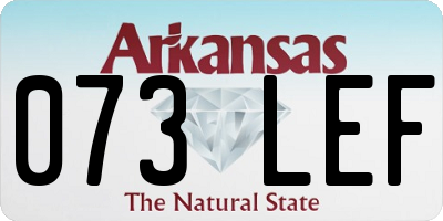 AR license plate 073LEF