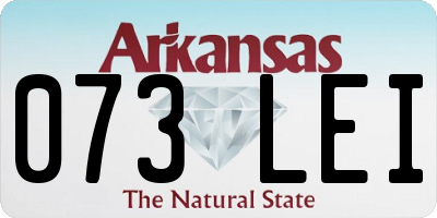 AR license plate 073LEI
