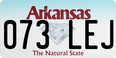 AR license plate 073LEJ