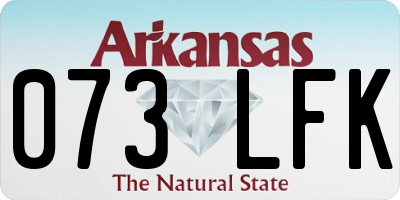 AR license plate 073LFK
