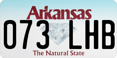 AR license plate 073LHB