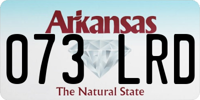 AR license plate 073LRD