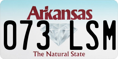 AR license plate 073LSM