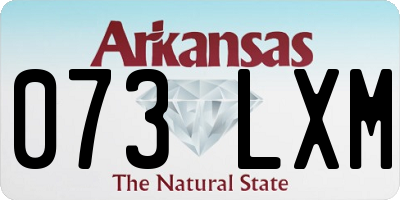 AR license plate 073LXM