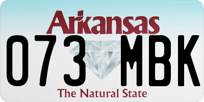 AR license plate 073MBK